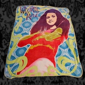 Disney Wizards Rule Blanket - Red, Green, Blue, Purple